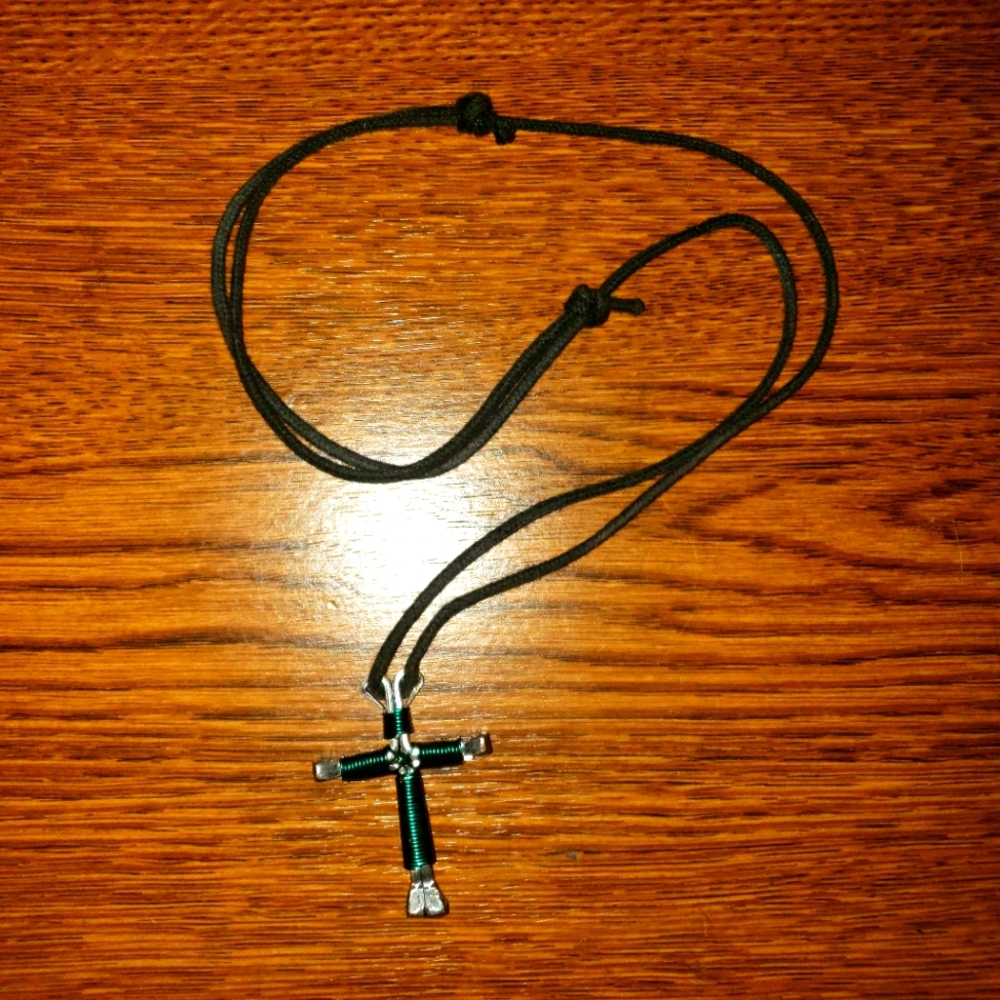 Wire Cross Necklace